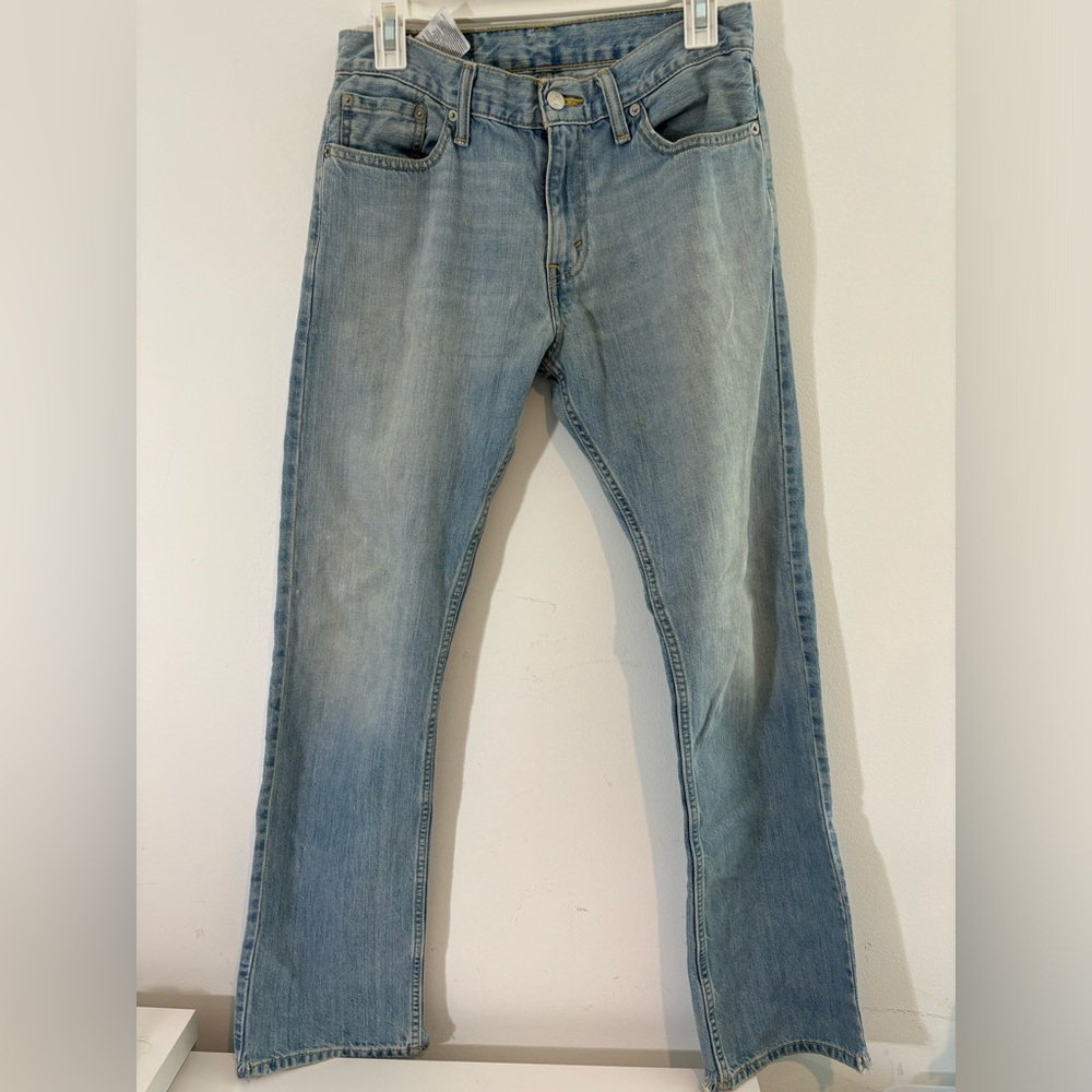 Levi’s 514 Mens W30 L32 Straight Fit Denim Light Blue Jeans Casual Western